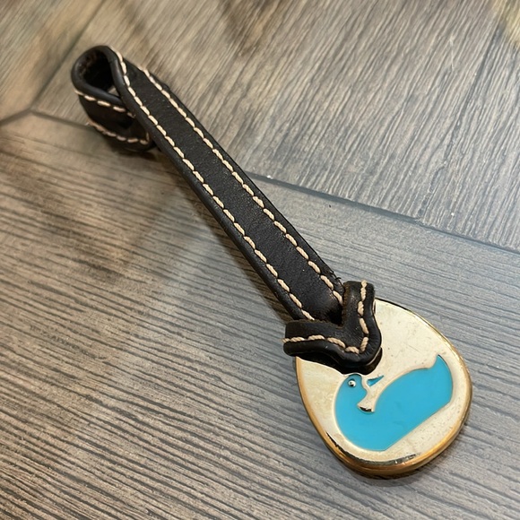 Vintage Dooney & Bourke Brass Turquoise Enamel Duck Hangtag - Picture 3 of 16